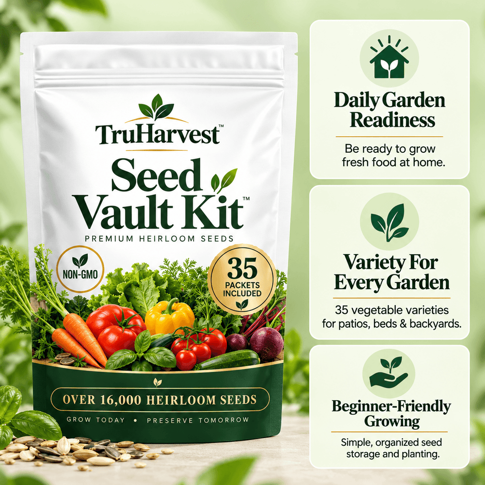 TruHarvest Survival Seed Vault Kit